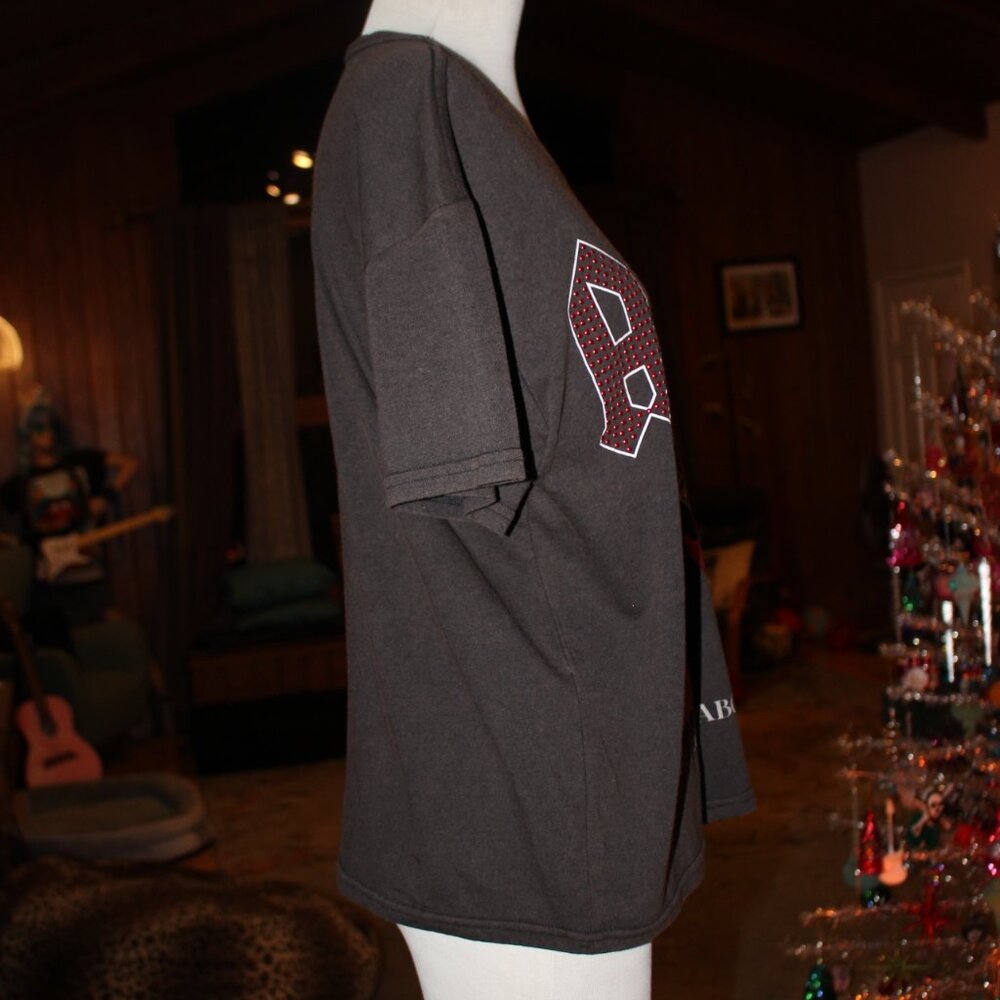 AC/DC T-Shirt Size L Red Metallic Studs Perfect! - Picture 5 of 8